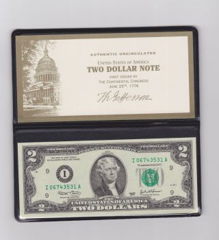 $2 Bill,  Unc,  2003 photo