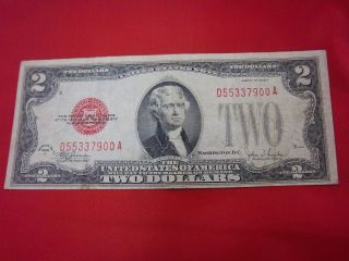 1928 F United States Two Dollar Bill (d 55337900a) Lot184 photo