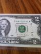 1995 $2 Dollar Bill Crisp In Holder Small Size Notes photo 1
