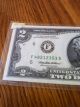 1995 $2 Dollar Bill Crisp In Holder Small Size Notes photo 3