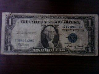 1935 B One Dollar Currency photo