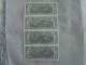 1976 Uncut Crisp Two Dollar Bills With Star Small Size Notes photo 2
