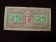 Military Payment Certificate 25 Cents Series 521,  Replacement Note Vg - F Paper Money: US photo 1