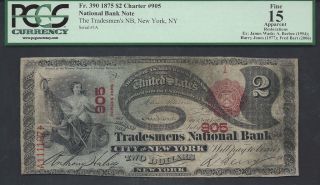 $2 1875 Lazy Deuce=serial Number 1=seven Exist=pcgs 15 photo