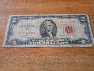 1963 U.  S.  $2.  00 Note photo