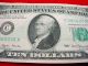 1977 $10 Federal Reserve Note Offset Error Back To Front - - Wet Transfer 109 Paper Money: US photo 6