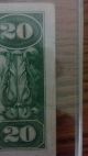 1929 Type1 $20 Fnb Of Cassopolis Bank Note Ultra - Rare Serial 1 Paper Money: US photo 5