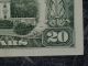 1985 $20 District D 4 Cleveland,  Oh Old Style Twenty Dollar Bill Us Currency Large Size Notes photo 8