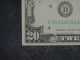 1985 $20 District D4 Cleveland Oh Old Style Twenty Dollar Bill S D14160195e Large Size Notes photo 3