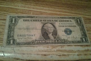 1 - 1935 - D Us Silver Cirtificate Blue Seal photo