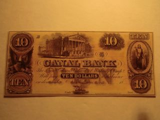 $10 Orleans Canal Banking Note photo