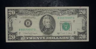 1988a $20 District B2 York Ny Old Style Twenty Dollar Bill S B55579557d photo