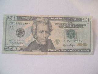 $20.  00 Federal Reserve 2006 Star Note photo