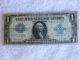 1923 One Dollars Large Silver Certificate Blue Seal Note Large Size Notes photo 1
