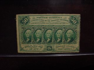 50 Cents Fractional,  1st Issue,  Fr - 1310 Cga About Uncirculated 58 photo