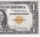 1935a Yellow Seal - $1 - Silver Certificate - North African 
