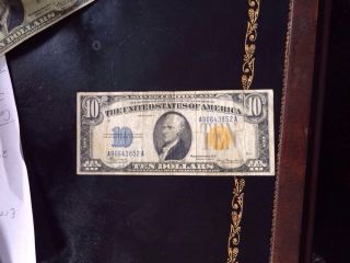 Fr 2309.  $10 Silver Certificate Yellow Seal N Africa photo