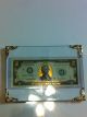 Gold Leaf Colorized $2 Bill $2 Dollar Bill Currency Gift Money Small Size Notes photo 2