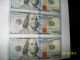 4 2013 Consecutive Number $100 Dollar Bills E5 Small Size Notes photo 1
