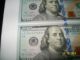4 2013 Consecutive Number $100 Dollar Bills E5 Small Size Notes photo 6