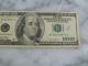 1996 Usa $100 Dollar Bill Cut Smaller & Wide Bottom On Back & See Ink Embossing Paper Money: US photo 2