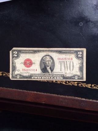 Fr 1508 1928 - G $2 Red Seal Legal Tender Note. photo