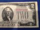 1928g Two Dollar ($2) Bill - Red Seal,  Well Circulated Dc Note - D83897412a Small Size Notes photo 2