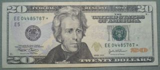 2004 $20 Dollar Federal Reserve Star Note Grading Xf Richmond 5787 photo