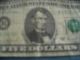 1995 $5 Federal Reserve Note Chicago,  Il G30251231f Small Size Notes photo 1