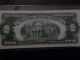 1953 Two Dollar Federal Reserve Note Ms Uncirculatedw/plastic Covered Protecti Small Size Notes photo 3