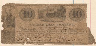 10¢ Girard Loan Co 1837 Philadelphia Pa Old Train Pennsylvania Obsolete Us Money photo