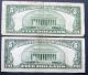 One 1953 $5 & One 1934d $5 Blue Seal Silver Certificate (q66555149a) Small Size Notes photo 1