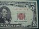 1963 - 5 Dollar Red Seal.  United States Note Small Size Notes photo 1