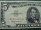 1963 - 5 Dollar Red Seal.  United States Note Small Size Notes photo 2
