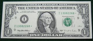 1995 One Dollar Federal Reserve Star Note Grading Gem Cu Minneapolis 2268 Pm8 photo