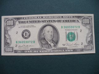 1981 - 100 Dollar - York - Federal Reserve Note photo