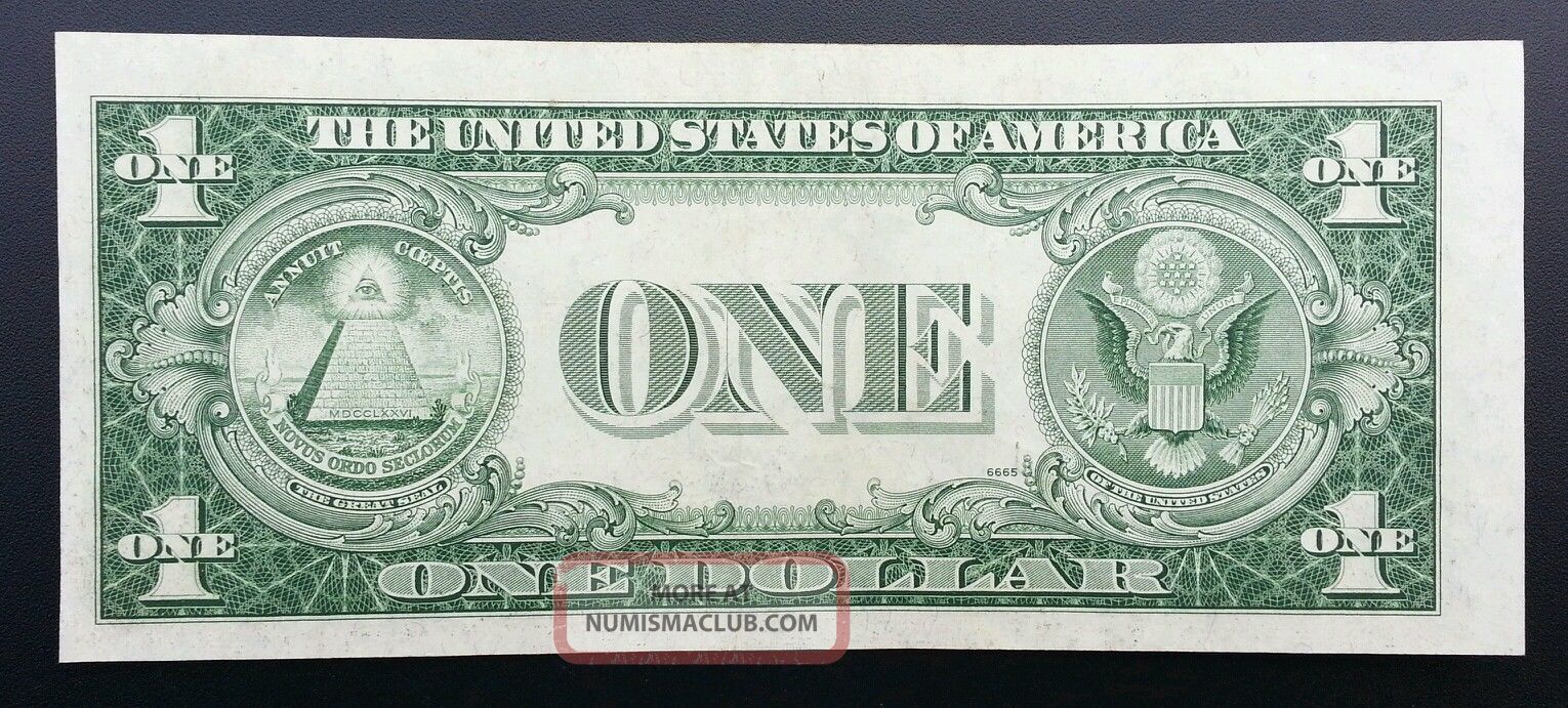 1935 G Silver Certificate Blue Seal One Dollar Off Center Error