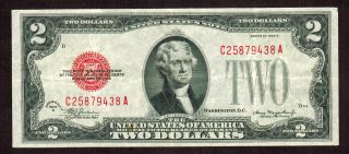 Mule $2 1928 D Red Seal More Currency 4 Lb photo