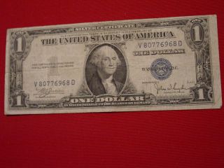 Series 1935 C - $1 Silver Certificate.  Circulated photo