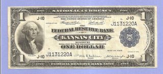 1918 $1 Kansas City Fr 737 