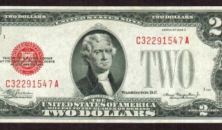Mule $2 1928 D Red Seal More Currency 4 Lb photo