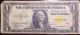 1935 A North African Silver Certificate One Dollar.  Yellow Seal.  Rare Small Size Notes photo 1
