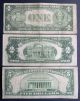 1935e $1 & 1934 $5 Silver Certificate + 1953b $2 United States Note (b08538396a) Small Size Notes photo 1