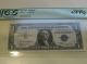 Three $1.  00 Uncirculated Silver Certificates - 1 Pcgs 1935b - 1 Pmg 1935f - 1 Pmg 1957 Small Size Notes photo 2