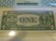 Three $1.  00 Uncirculated Silver Certificates - 1 Pcgs 1935b - 1 Pmg 1935f - 1 Pmg 1957 Small Size Notes photo 3