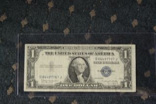 1953 $1 Silver Certificate - 1935 H - Ungraded But Crisp photo