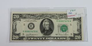 1981,  Richmond,  Federal Reserve Note,  Regan,  Sn E00807670a photo