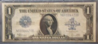 1923 Large Size $1 Silver Certificate Xf Beauty photo