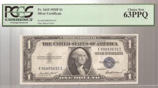 1935 G $1 Silver Certificate Pmg Graded Gem Uncirculated photo