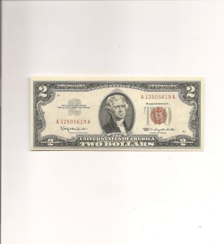 1963 Red Seal A12505619a Unc Only photo